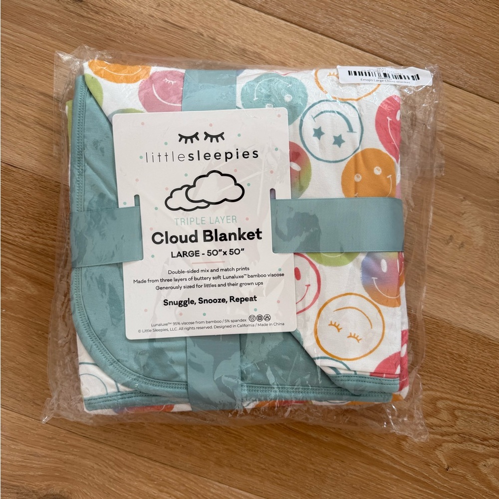 Little Sleepies Cloud Blanket - Positive Vibes
